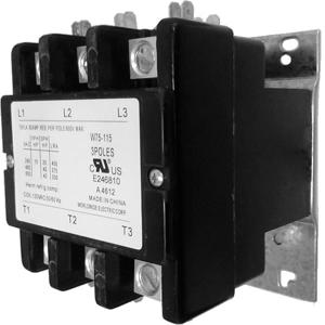 WORLDWIDE ELECTRIC WDP25-1L-120 Definite Purpose Contactor, 25A at 600V, Shunt And 1 Pole, 120V Coil Voltage | CJ8TCF