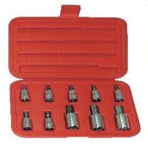 WRIGHT TOOL 311 Hex Bit Socket Set, 3/8 Inch And 1/2 Inch Drive, Pack Of 10 | AX3EKQ