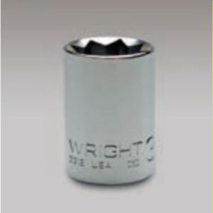 WRIGHT TOOL 3318 Standard Socket, 3/8 Inch Drive, 8 Point, 9/16 Inch Size | AX3FJT
