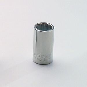 WRIGHT TOOL 41-22MM Standard Metric Socket, 1/2 Inch Drive, 12 Point, 22mm | AX3HYA