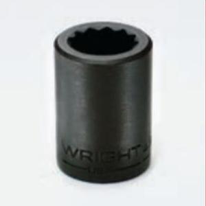 WRIGHT TOOL 4874 Standard Impact Socket, 1/2 Inch Drive, 12 Point, 3/4 Inch Size | AX3FYR