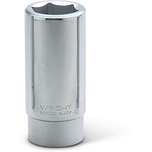 WRIGHT TOOL 6544 Deep Socket, 3/4 Inch Drive, 6 Point, 1-3/8 Inch Size | AF8MWH 29AL11