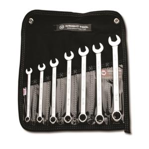 WRIGHT TOOL 707 Combination Wrench Set, 12 Point, 3/8 Inch to 3/4 Inch Size, Pack Of 7 | AX3ENW
