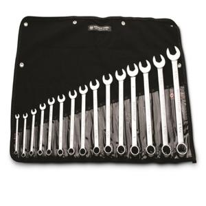 WRIGHT TOOL 715 Combination Wrench Set, 12 Point, 5/16 Inch to 1-1/4 Inch Size, Pack Of 15 | AX3ENZ