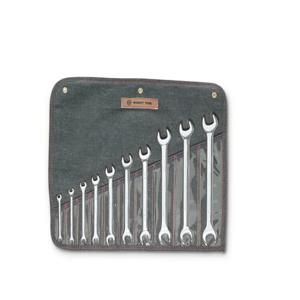 WRIGHT TOOL 741 Open End Wrench Set, 6mm-26mm, Full Polished, Pack Of 10 | AX3EPN