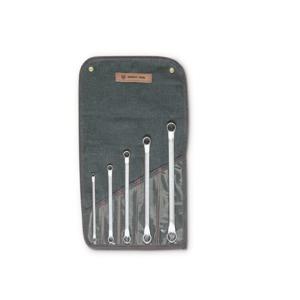 WRIGHT TOOL 747 Box End Wrench Set, Offset Satin, 5/16 Inch to 7/8 Inch Size, Pack Of 5 | AX3EPU