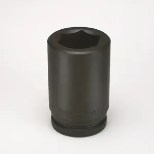 WRIGHT TOOL 849-120MM Deep Metric Impact Socket, 1-1/2 Inch Drive, 6 Point, 120mm | AX3JJD