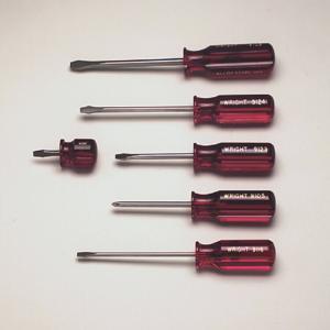 WRIGHT TOOL 9477 Screwdriver Set, Pack Of 6 | AX3GPW