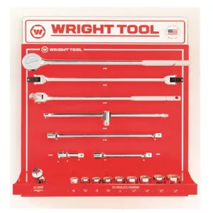 WRIGHT TOOL D949 Fractional Socket, Attachment and Handles, 3/4 Inch Drive, Pack Of 16 | AX3JWD