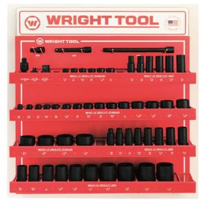 WRIGHT TOOL D953 Impact Sockets and Attachment, Pack Of 55 | AX3JWM