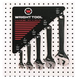 WRIGHT TOOL D976 Adjustable Wrench Set, 12 Inch Wide Display, Black Industrial Finish, Pack Of 30 | AX3KDE