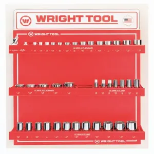 WRIGHT TOOL D984 Fractional Socket Set, Pack of 91 | AX3JYG