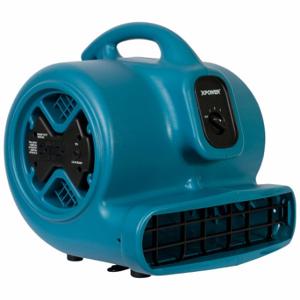 XPOWER P-600A Air Mover, 2, 600 Cfm, Fixed Frame, 3 Speeds, 1/3 Hp, 115V, 20 Ft Cord, Blue, Variable | CV3WUX 799H69