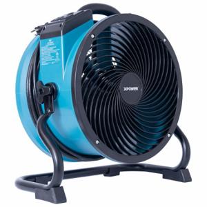 XPOWER X-39AR-Blue Axial Air Mover, 2, 100 cfm, Pivoting Frame, Variable Speeds, 1/4 hp, 115V, 20 ft Cord | CV3WVP 799H88