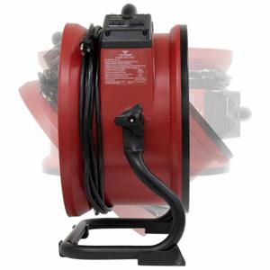 XPOWER X-39AR-Red Axial Air Mover, 2, 100 cfm, Pivoting Frame, Variable Speeds, 1/4 hp, 115V, 20 ft Cord | CV3WVJ 799H89