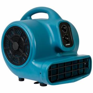 XPOWER X-430TF Air Mover, 2000 Cfm, Fixed Frame, 3 Speeds, 1/3 Hp, 115V, 20 Ft Cord, Blue, Variable | CV3WUV 799H77