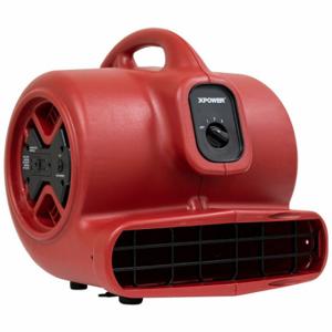 XPOWER X-600A-Red Air Mover, 2, 400 Cfm, Fixed Frame, 3 Speeds, 1/3 Hp, 115V, 25 Ft Cord, Red, Variable | CV3WVQ 799H79