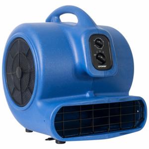 XPOWER X-800TF Air Mover, 3, 200 Cfm, Fixed Frame, 3 Speeds, 3/4 Hp, 115V, 20 Ft Cord, Blue, Variable | CV3WUZ 799H80
