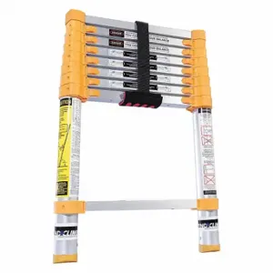 XTEND & CLIMB 750P+ Telescoping Ladder, 8 ft 6 in, 30 Inch Closed Height, 19 lb Weight, 250 lb Load Capacity | CV3WWV 54YF82