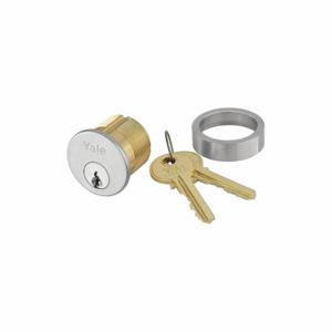 YALE 2553 1-1/8 626 SCH C Mortise Cylinder, Satin Chrome, 1 | CV3XQW 56HH88