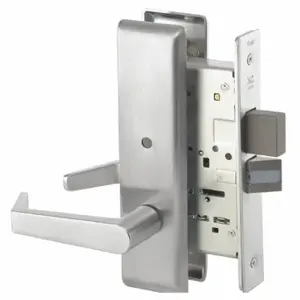 YALE 8802FL AUCN 626 RH Mortise Lockset, Grade 1, Satin Chrome, Not Keyed, Lever | CV3XGZ 56HJ62