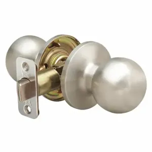 YALE ATPA32D Knob Lockset, 3, Athens Knob, Stainless Steel, Not Keyed, Knob | CV3XPU 49XT97