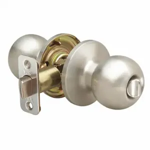 YALE ATPR32D Knob Lockset, 3, Athens Knob, Stainless Steel, Not Keyed | CV3XPT 49XU05