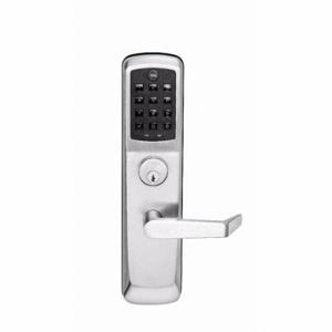 YALE AU NTT610NR 626 Exit Device Trim, Entry With Key Override, Push Button Keypad, Cylindrical Mounting, Cast | CV3XJY 61KG83