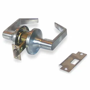 YALE AU5409LN x 626 Lever Lockset, Grade 1, 5400Ln Augusta, Satin Chrome, Not Keyed | CV3XFC 48TP49