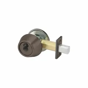 YALE B-D212 613E LC Deadbolt, 2, Dark Bronze, Not Keyed | CV3WYJ 56HJ70