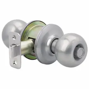 YALE BP20-619 Knob Lockset, 2, Yh Collection Bridgeport, Satin Nickel, Different, 6 | CV3XPL 45CG87