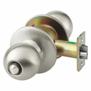 YALE CA5402CK x 630 Knob Lockset, 1, 5400Ck Ball, Dull Stainless Steel, Not Keyed | CV3XML 48LW51