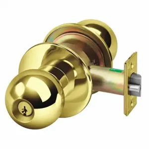 YALE CA5408CK x 605 Knob Lockset, 1, 5400Ck Ball, Bright Brass, Yale Para, Different | CV3XMH 48LW56