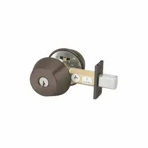 YALE D112 613E SCH C Deadbolt, 1, Dark Bronze | CV3WXM 56HK36