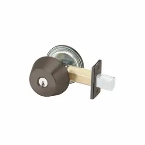 YALE D212 613E PARA Deadbolt, 2, Dark Bronze, Para, Keyed Different | CV3WZG 56HL57