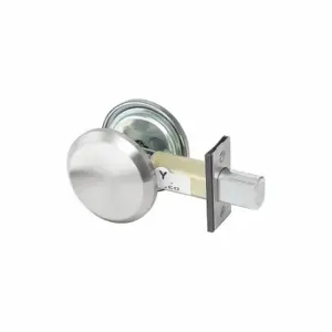 YALE D242 626 Deadbolt, 2, Satin Chrome, Not Keyed | CV3WYX 56HJ07