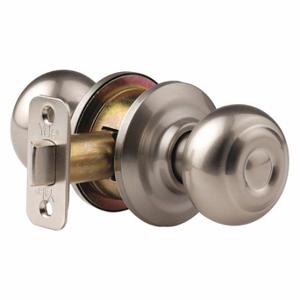 YALE D3409N01 Knob Lockset, 2, Oxford Knob, Satin Nickel | CV3XPD 49XU63