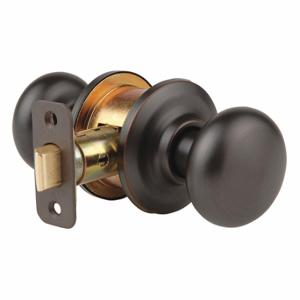 YALE D3206K01 Knob Lockset, 2, Cambridge Knob, Oil Rubbed Bronze, Not Keyed | CV3XQA 49XU48