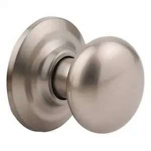 YALE D3506N Knob, 2, Cambridge Knob, Satin Nickel, Not Keyed | CV3XQL 49XU30