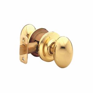 YALE D35083 Knob Lockset, 2, Dartmouth Knob, Bright Brass, Not Keyed | CV3XNW 49XU54