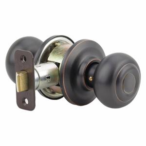 YALE D3409K01 Knob Lockset, 2, Oxford Knob, Oil Rubbed Bronze | CV3XPC 49XU67