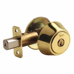 YALE D981301 Deadbolt, 2, Bright Brass, Kwikset Kw1, Different | CV3WYA 49XU71