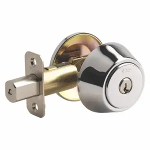 YALE D981601 Deadbolt, 2, Chrome, Kwikset Kw1, Different | CV3WZK 49AF50