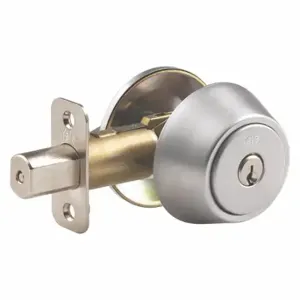 YALE D981701 Deadbolt, 2, Satin Chrome, Kwikset Kw1, Different | CV3WYV 49AF49