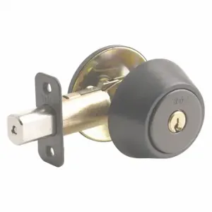 YALE D981G01 Deadbolt, 2, Gun Metal Pewter, Kwikset Kw1, Different | CV3WYP 49AF51