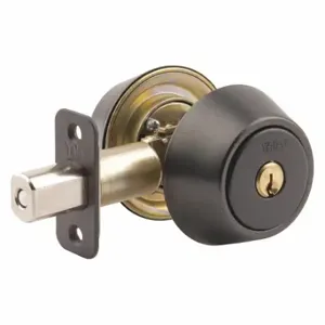 YALE D982G01 Deadbolt, 2, Gun Metal Pewter, Kwikset Kw1, Different | CV3WYN 49AF56