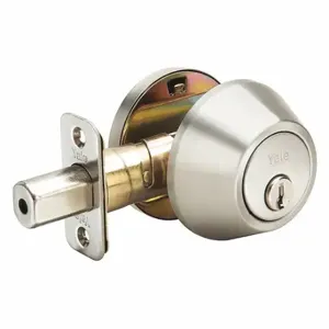 YALE EDSC156 Deadbolt, 3, Satin Nickel, Kwikset Kw1, Different | CV3WZD 49XT71