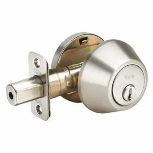 YALE EDSC32D6 Deadbolt, 3, Stainless Steel, Kwikset Kw1, Different | CV3WZE 49XT69