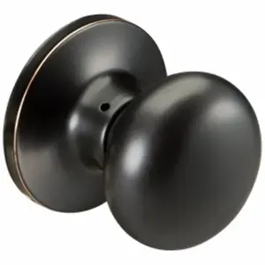 YALE SND10BPL Knob Lockset, 3, Sinclair Knob, Oil Rubbed Bronze, Not Keyed, Knob | CV3XPX 49XU02