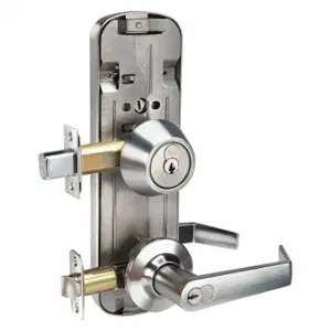 YALE YH852 x SFIC x SQ CR x US26D Lever Lockset, Interconnected Lockset, Less Core, Not Keyed, Ul | CV3XJB 52WN27